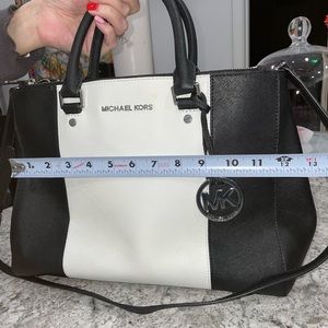 Black and White Michael Kors Purse